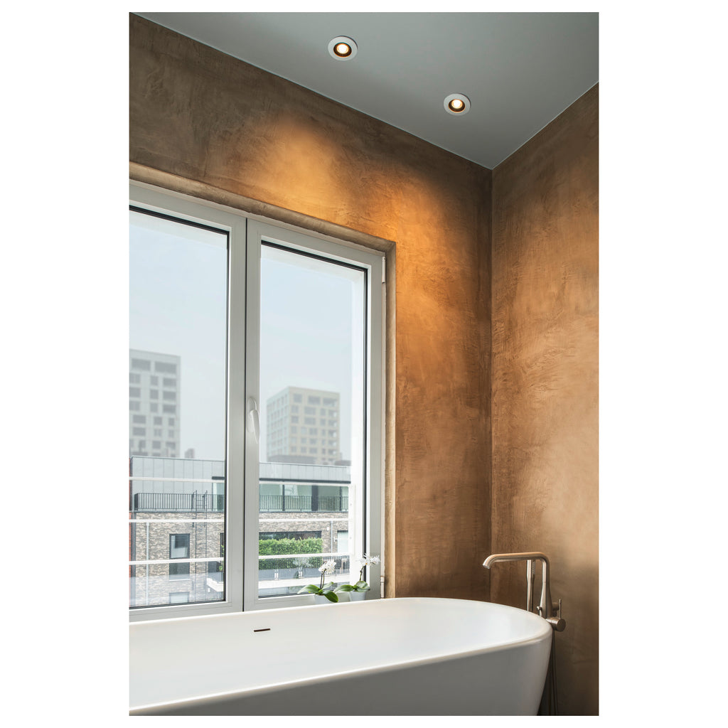 VARU QPAR51 DL, luminária de exterior encastrada no teto, preto/branco, IP20/65