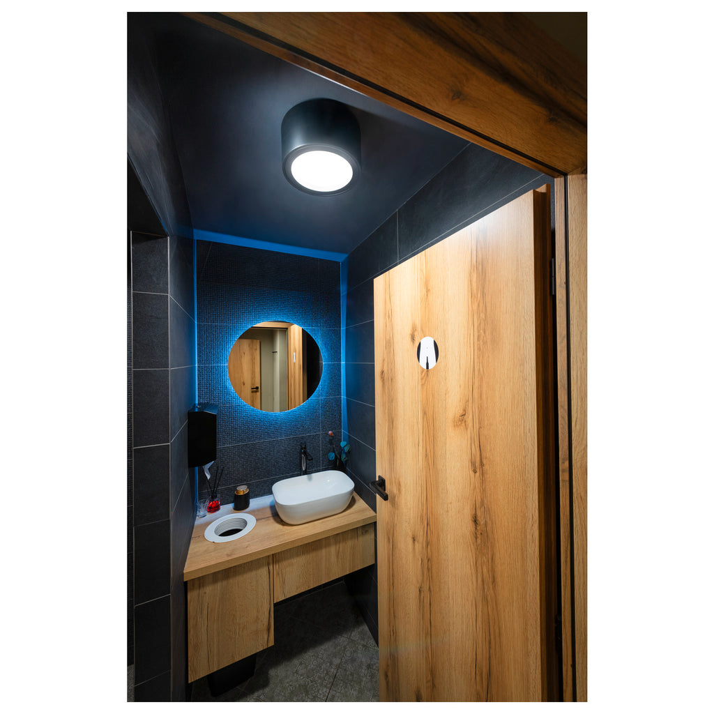 FERA 25 CL, luminária de embutir no teto LED, preto, 3000 K, 100°