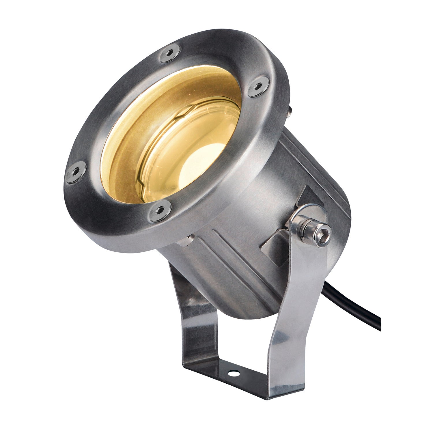 NAUTILUS SPIKE, luminária de estaca LED Outdoor, aço inoxidável 316, IP55, 3000 K