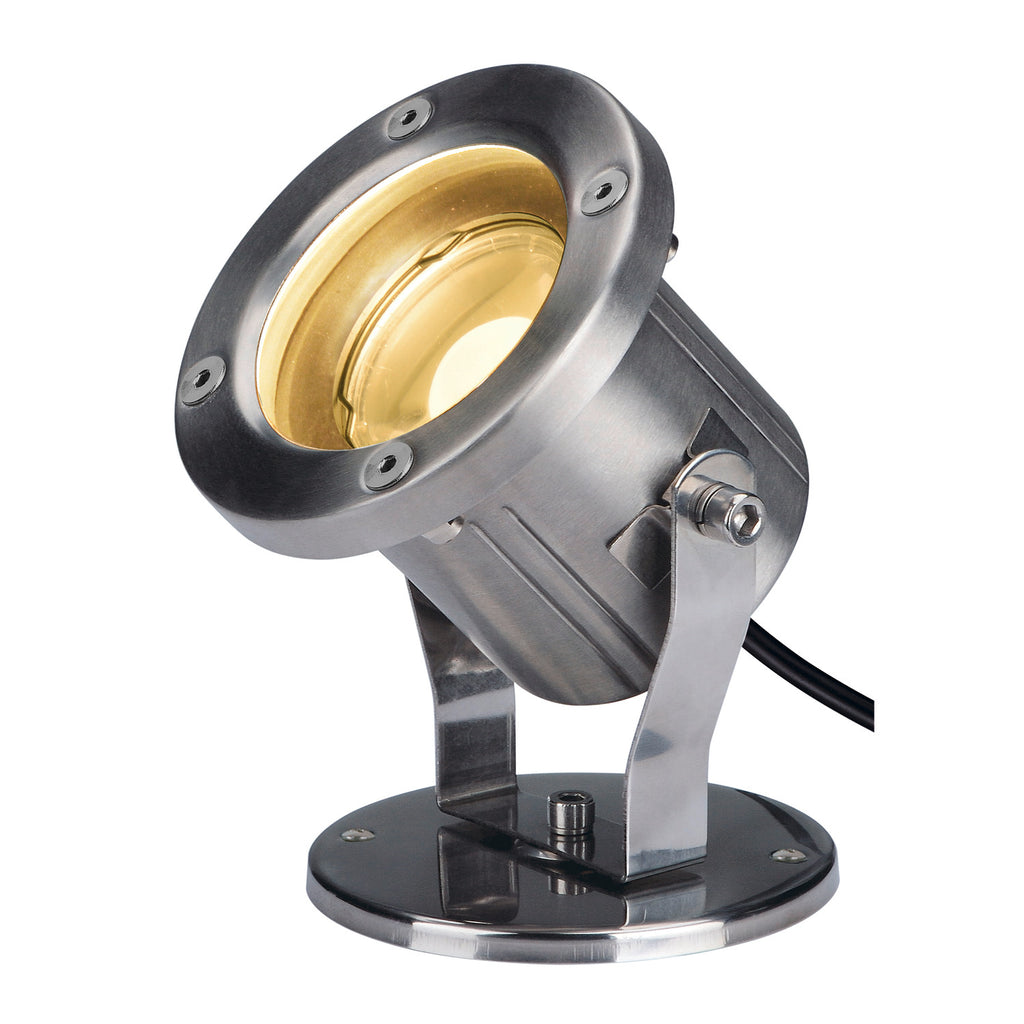NAUTILUS SPIKE, luminária de estaca LED Outdoor, aço inoxidável 316, IP55, 3000 K