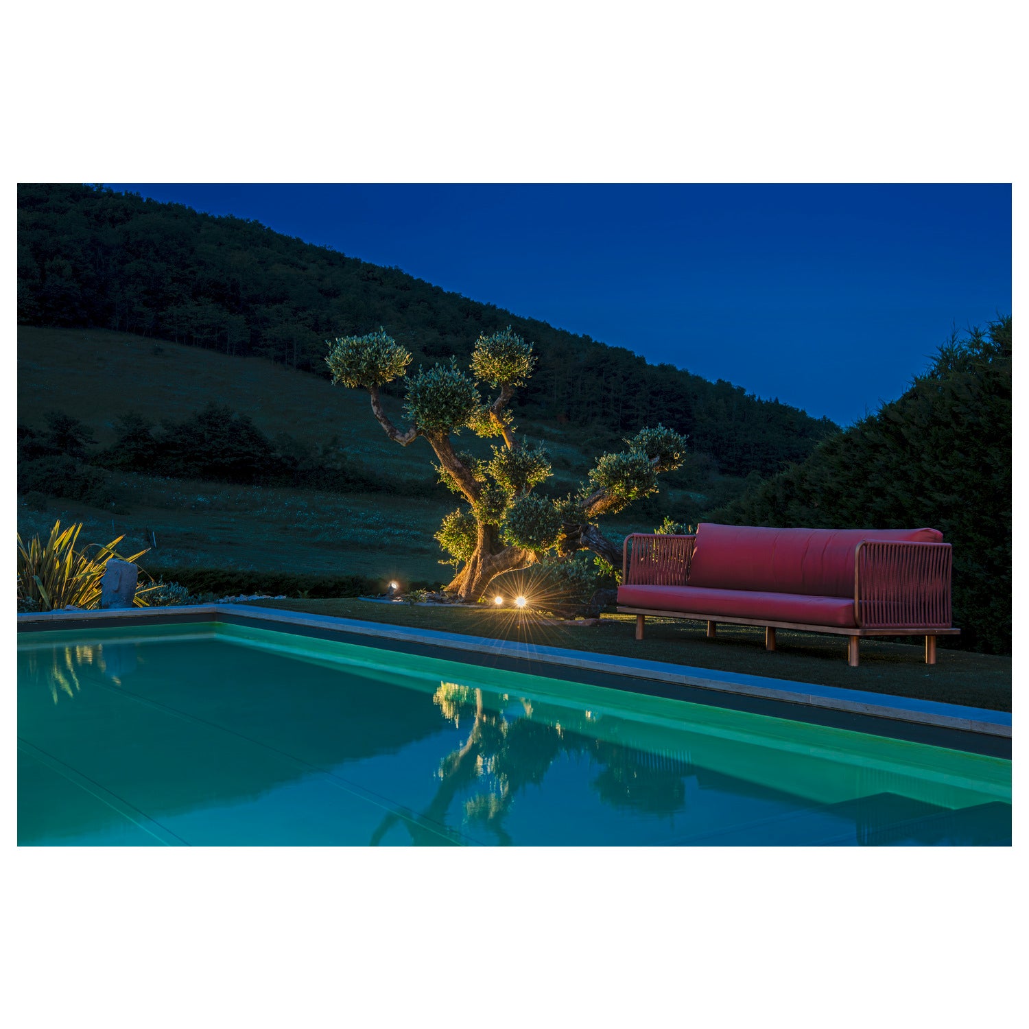 NAUTILUS SPIKE, luminária de estaca LED Outdoor, aço inoxidável 316, IP55, 3000 K