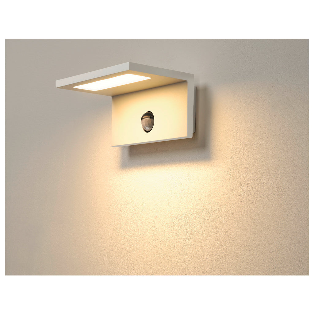 ANGOLUX - LED SENSOR WL, luminária de montagem na parede LED Outdoor, IP44, branco, 3000 K