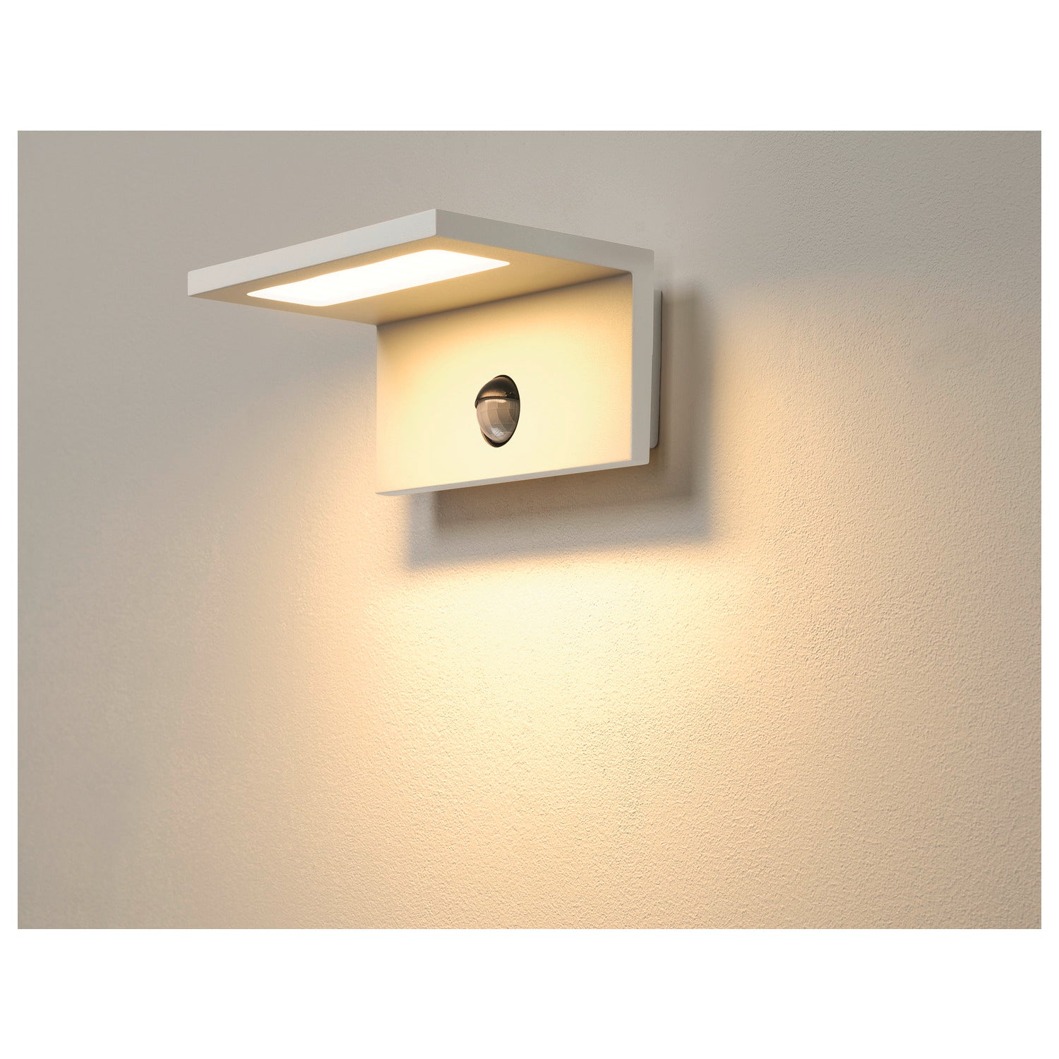 ANGOLUX - LED SENSOR WL, luminária de montagem na parede LED Outdoor, IP44, branco, 3000 K