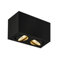 TRILEDO Double, luminária de embutir no teto Indoor LED, preto, 3000 K, 16 W