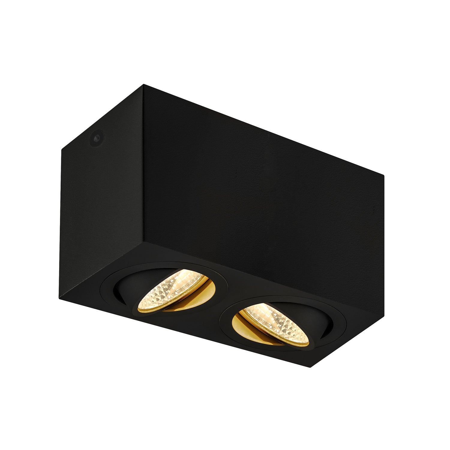 TRILEDO Double, luminária de embutir no teto Indoor LED, preto, 3000 K, 16 W