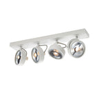 KALU CW, luminária de montagem na parede e no teto Indoor, quad, QPAR111, branco, 4x75 W