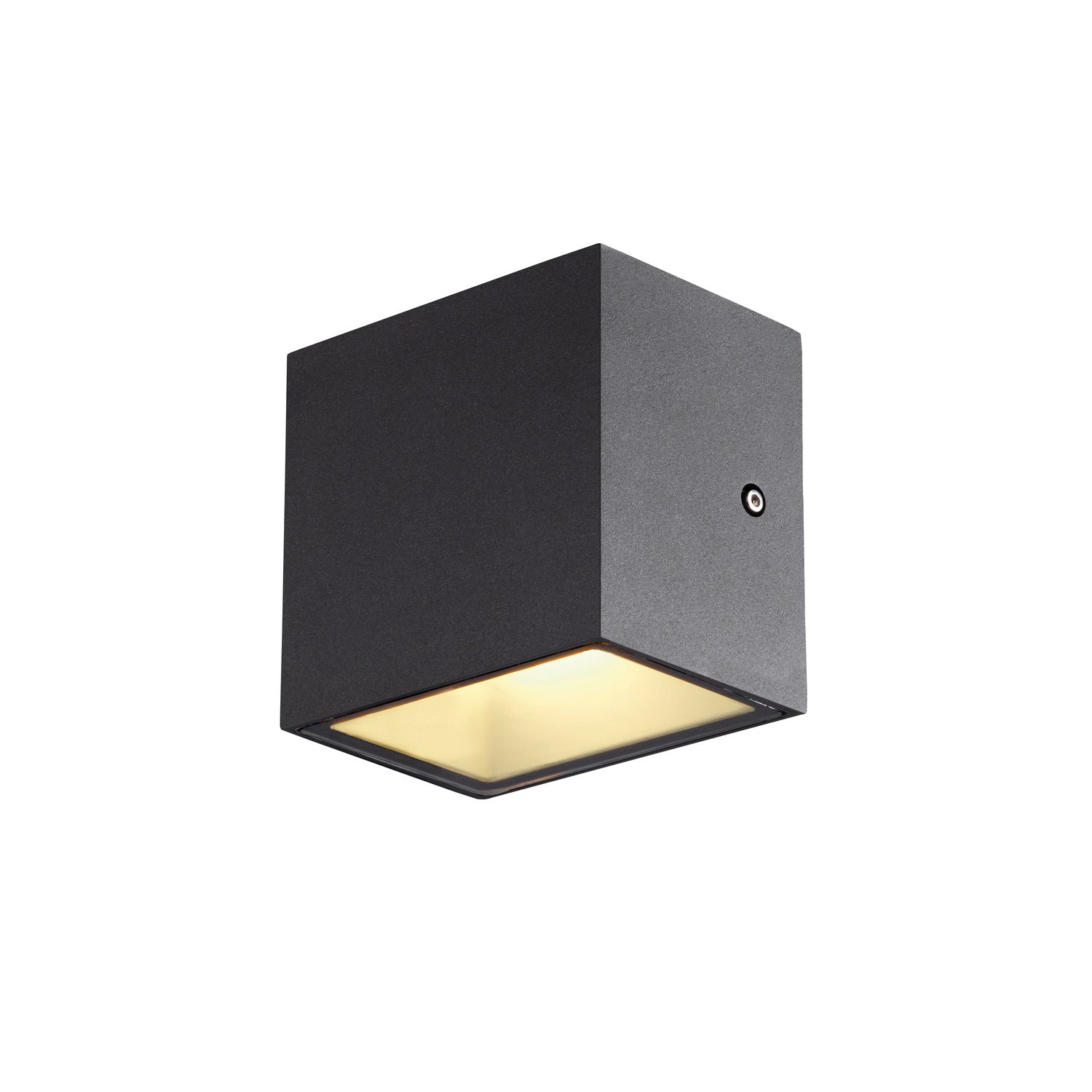 SITRA CUBE WL, luminária de montagem na parede e no teto LED Outdoor, antracite, IP65, 3000 K, 11 W