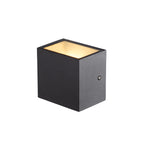 SITRA CUBE WL, luminária de montagem na parede e no teto LED Outdoor, antracite, IP65, 3000 K, 11 W