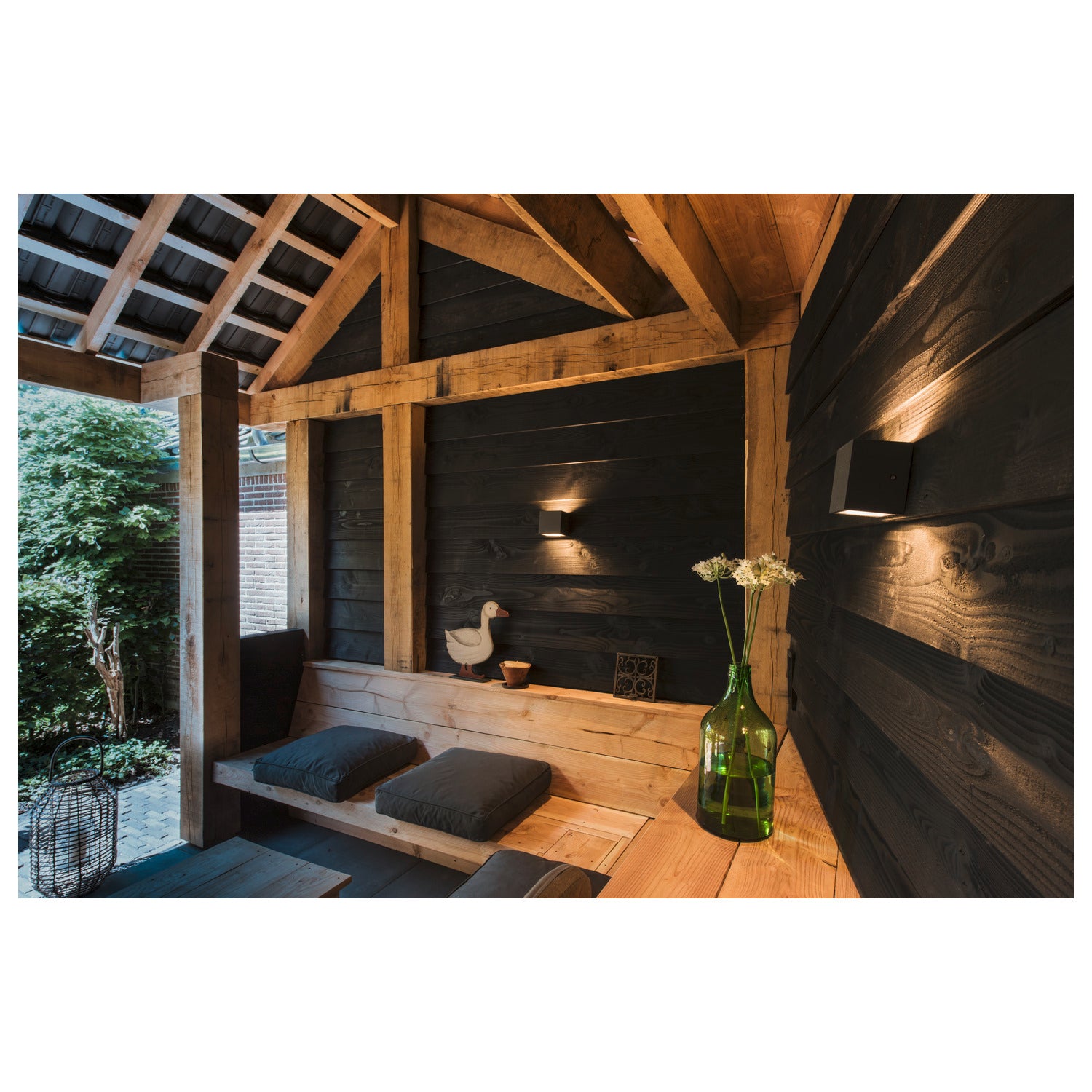 SITRA CUBE WL, luminária de montagem na parede e no teto LED Outdoor, antracite, IP65, 3000 K, 11 W