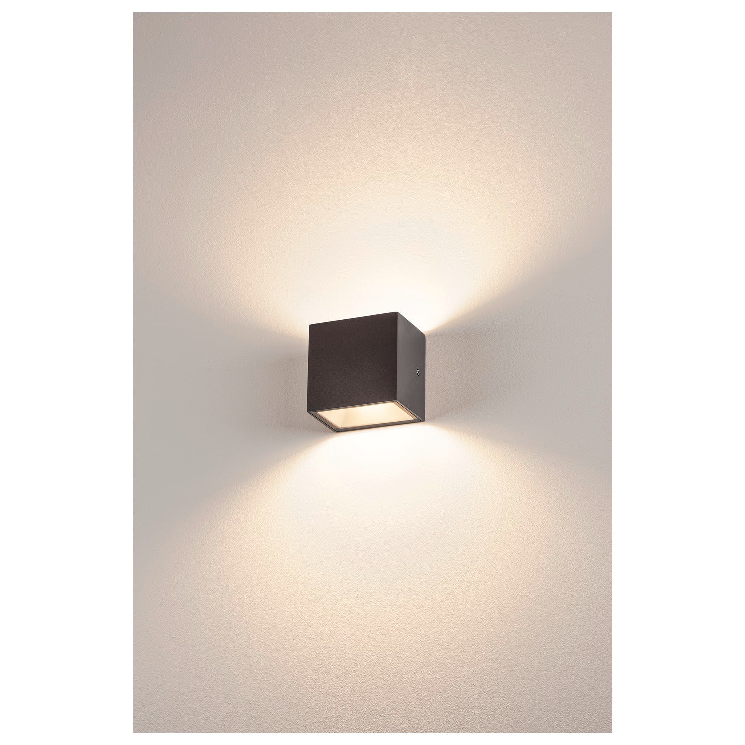 SITRA CUBE WL, luminária de montagem na parede e no teto LED Outdoor, antracite, IP65, 3000 K, 11 W