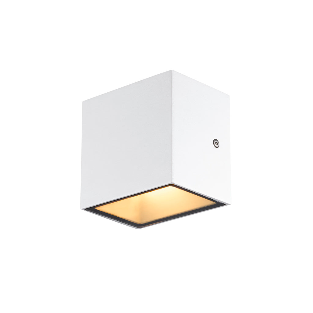 SITRA CUBE WL, luminária de montagem na parede e no teto LED Outdoor, branco, IP65, 3000 K, 11 W