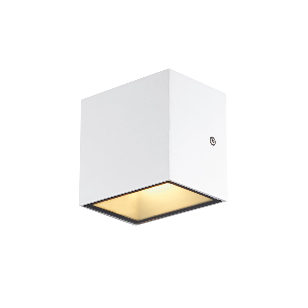 SITRA CUBE WL, luminária de montagem na parede e no teto LED Outdoor, branco, IP65, 3000 K, 11 W
