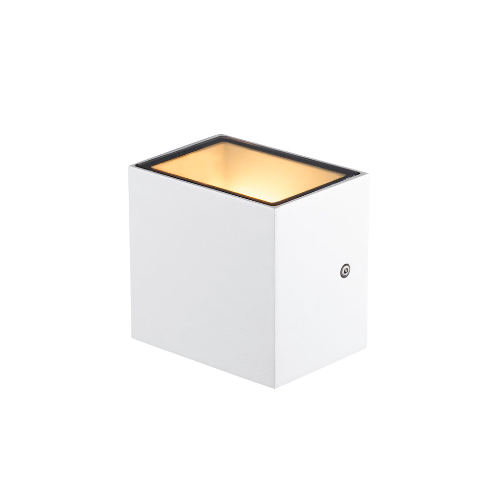 SITRA CUBE WL, luminária de montagem na parede e no teto LED Outdoor, branco, IP65, 3000 K, 11 W