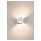 SITRA CUBE WL, luminária de montagem na parede e no teto LED Outdoor, branco, IP65, 3000 K, 11 W