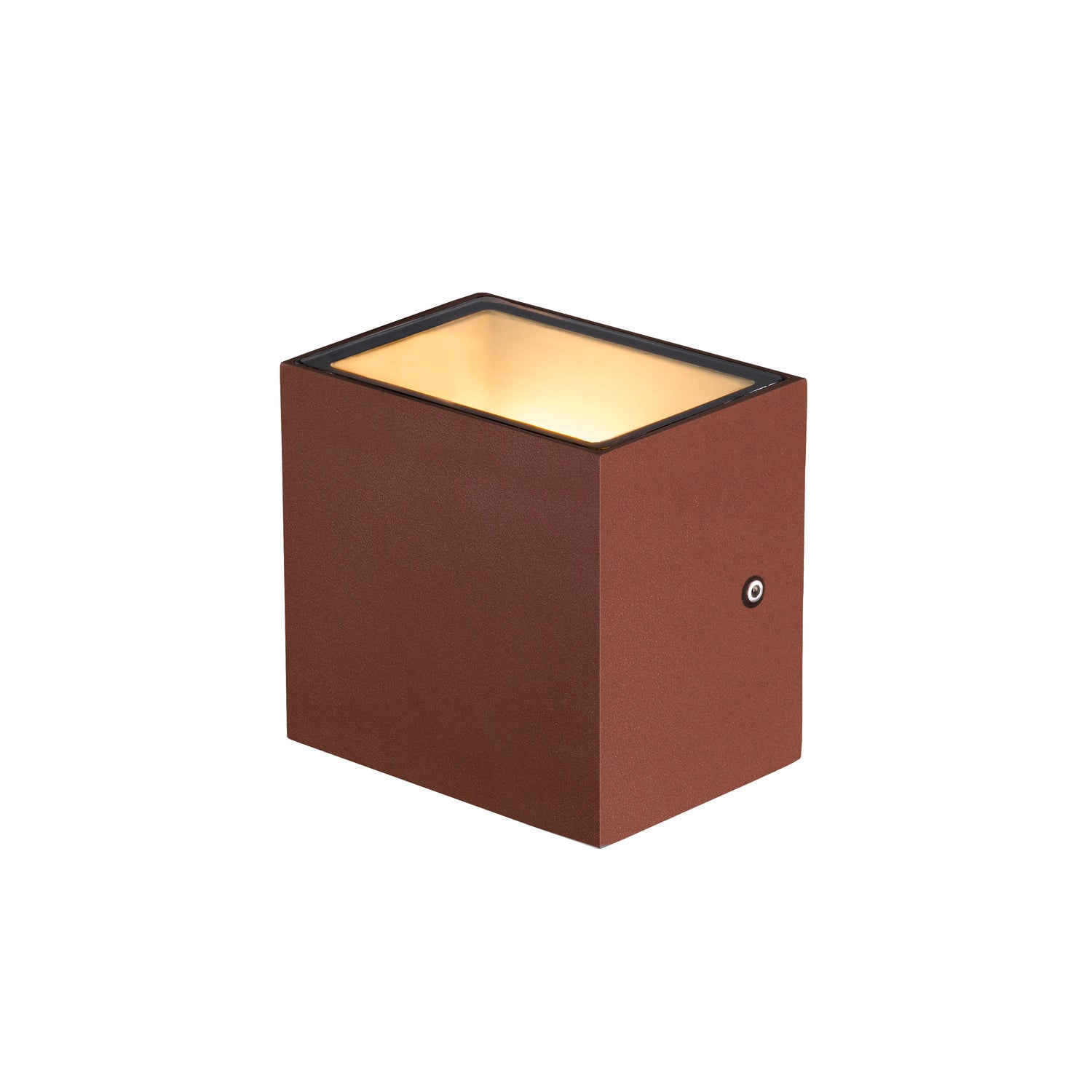 SITRA CUBE WL, luminária de montagem na parede e no teto LED Outdoor, cor de ferrugem, IP65, 3000 K, 10 W