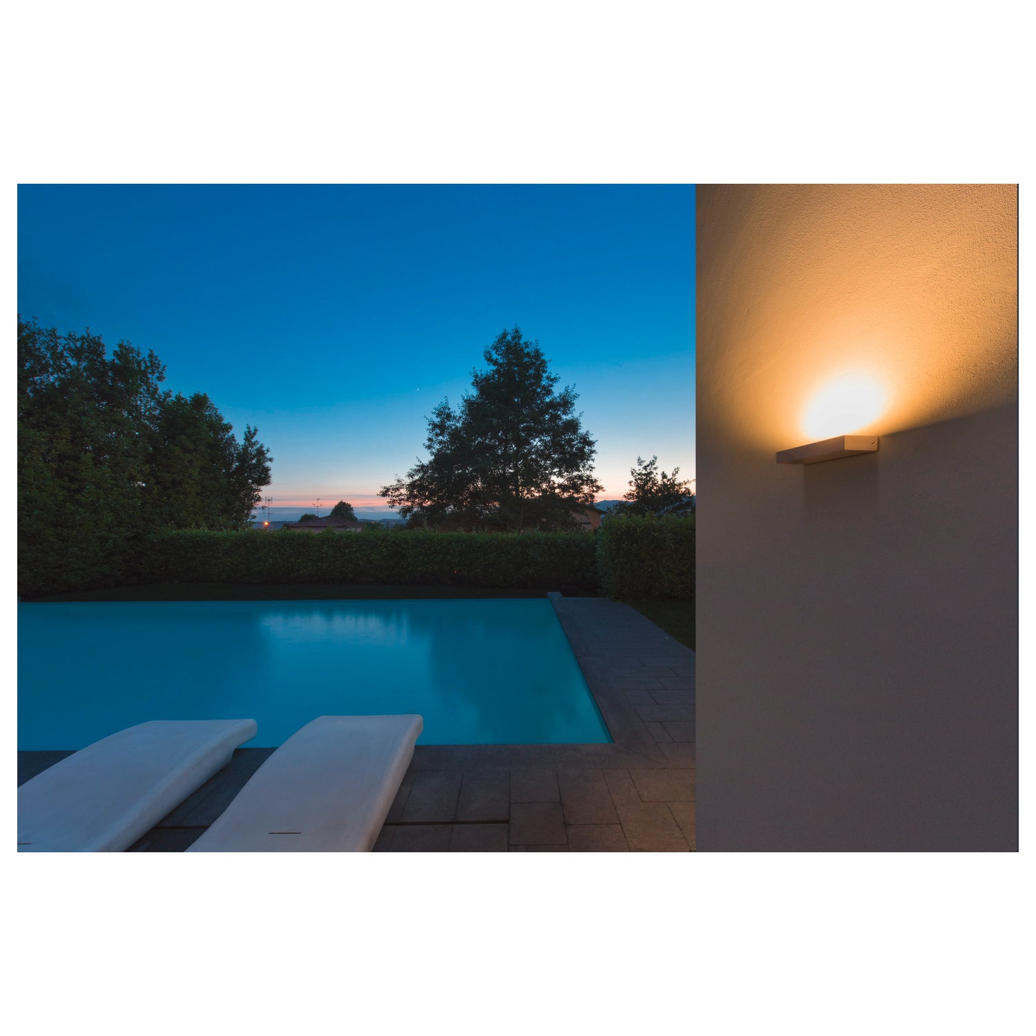 PEMA® WL, luminária de montagem na parede LED Outdoor, IP54, branco, 3000 K