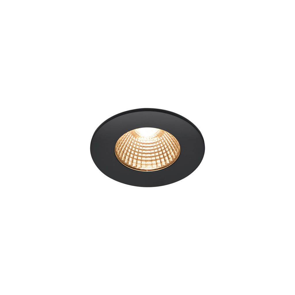 PATTA-I, luminária de exterior encastrada no teto LED, redondo DL IP65 preto 1800-3000 K