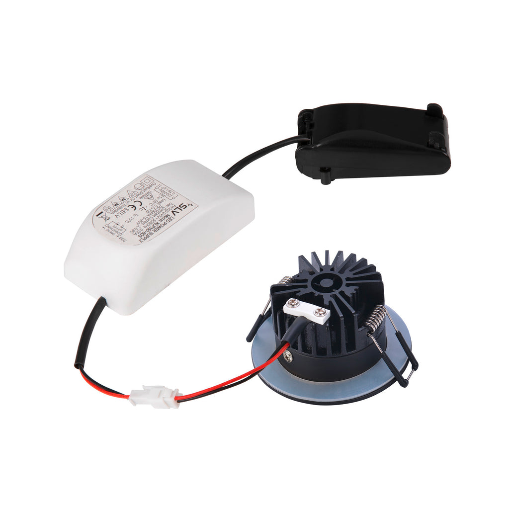 PATTA-I, luminária de exterior encastrada no teto LED, redondo DL IP65 preto 1800-3000 K