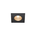 PATTA-I, luminária de exterior encastrada no teto LED, quadrado DL IP65 preto 1800-3000 K