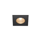 PATTA-I, luminária de exterior encastrada no teto LED, quadrado DL IP65 preto 1800-3000 K