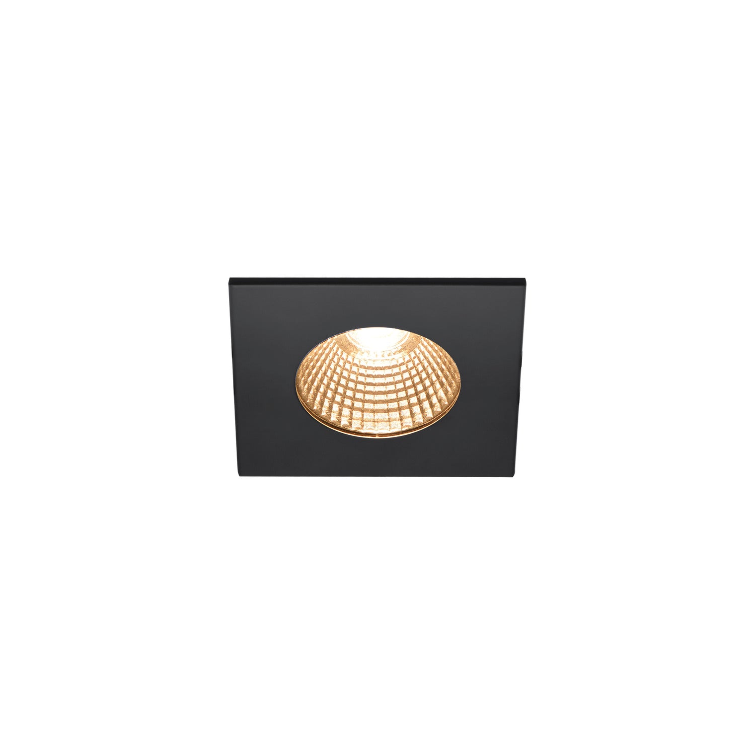 PATTA-I, luminária de exterior encastrada no teto LED, quadrado DL IP65 preto 1800-3000 K