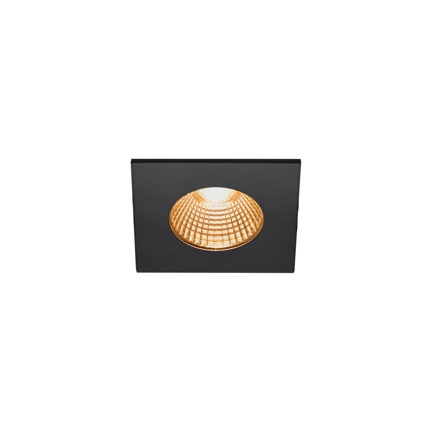 PATTA-I, luminária de exterior encastrada no teto LED, quadrado DL IP65 preto 1800-3000 K