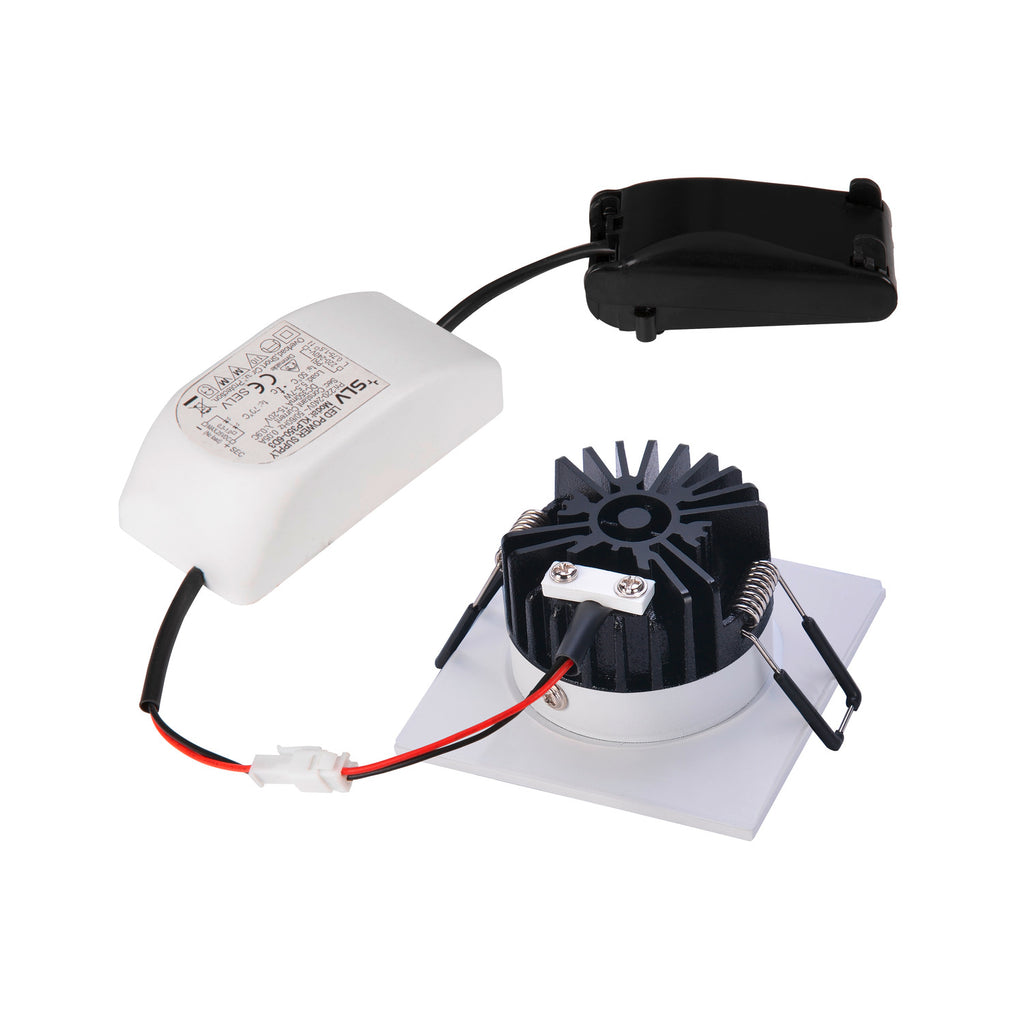 PATTA-I, luminária de exterior encastrada no teto LED, quadrado DL IP65 branco 1800-3000 K