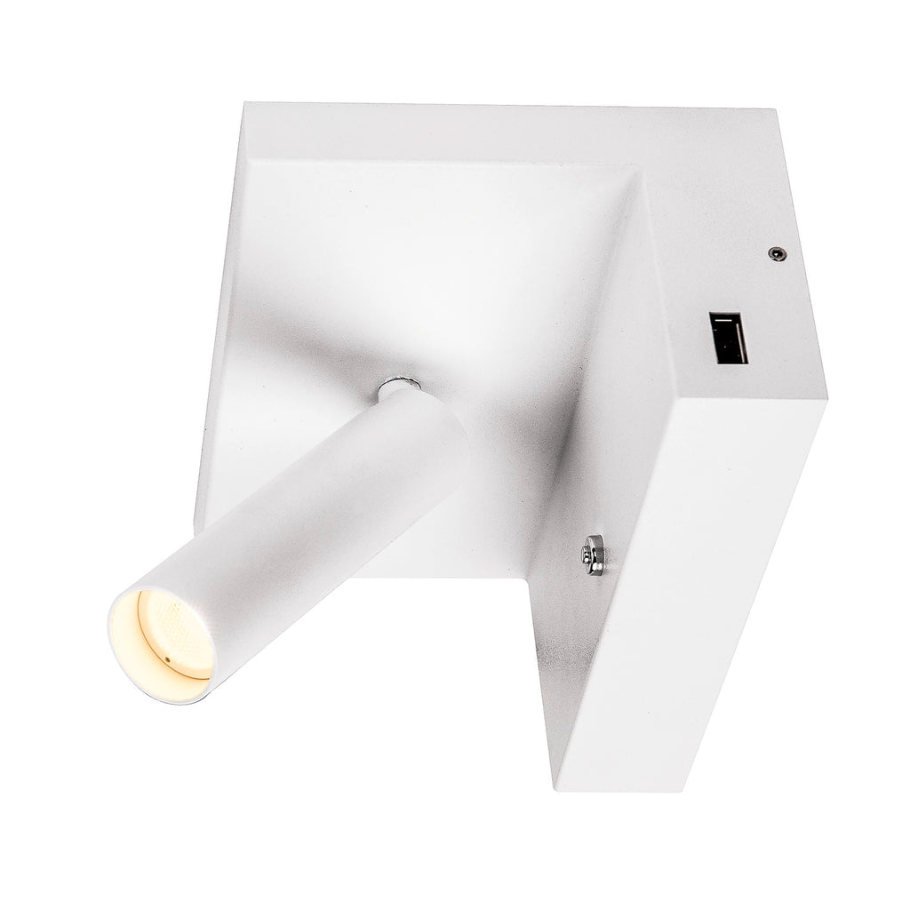 KARPO Bedside, luminária de montagem na parede LED Indoor, branco, 3000 K