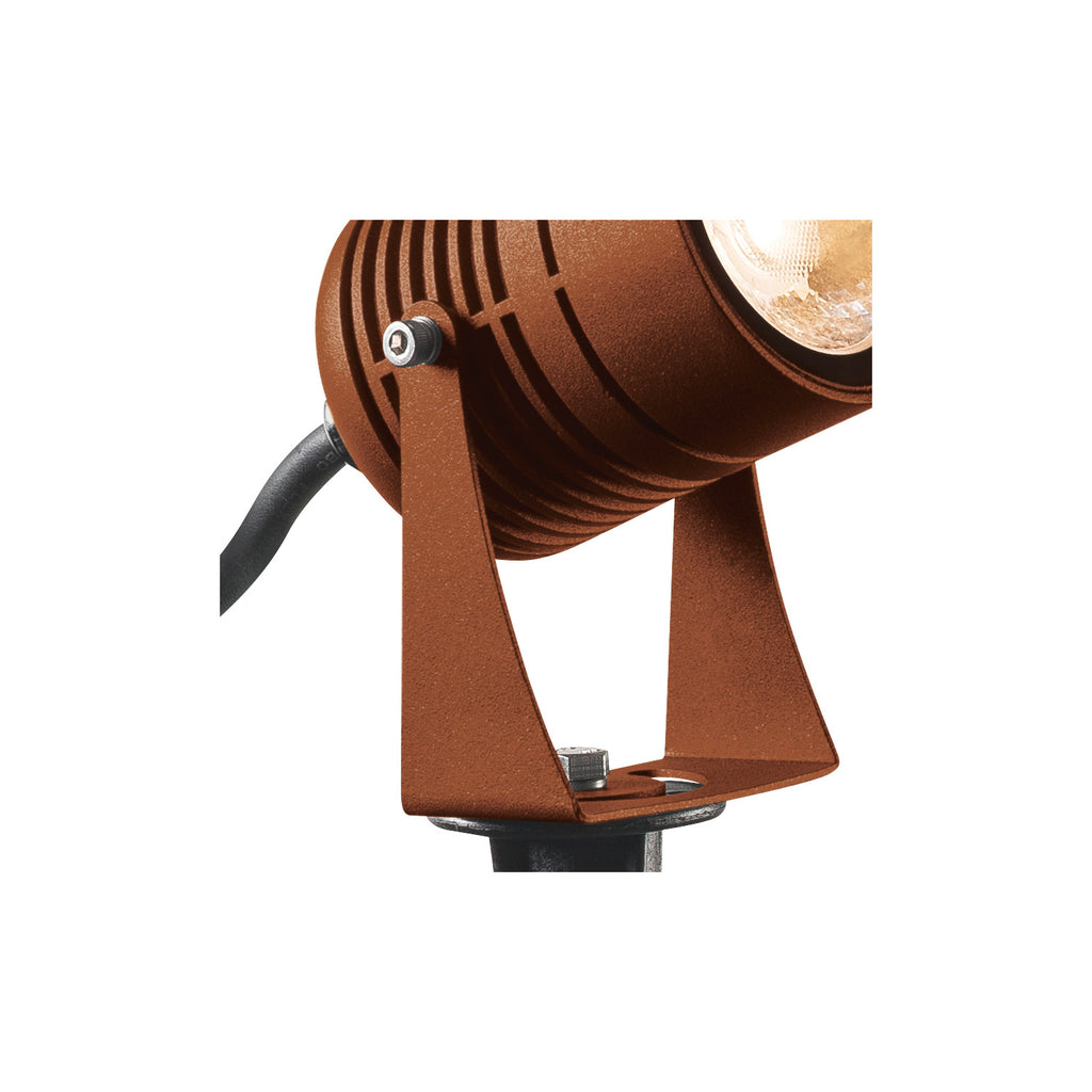 LED SP - NAUTILUS SPIKE, luminária de estaca LED Outdoor, cor de ferrugem, IP55, 3000 K, 40º