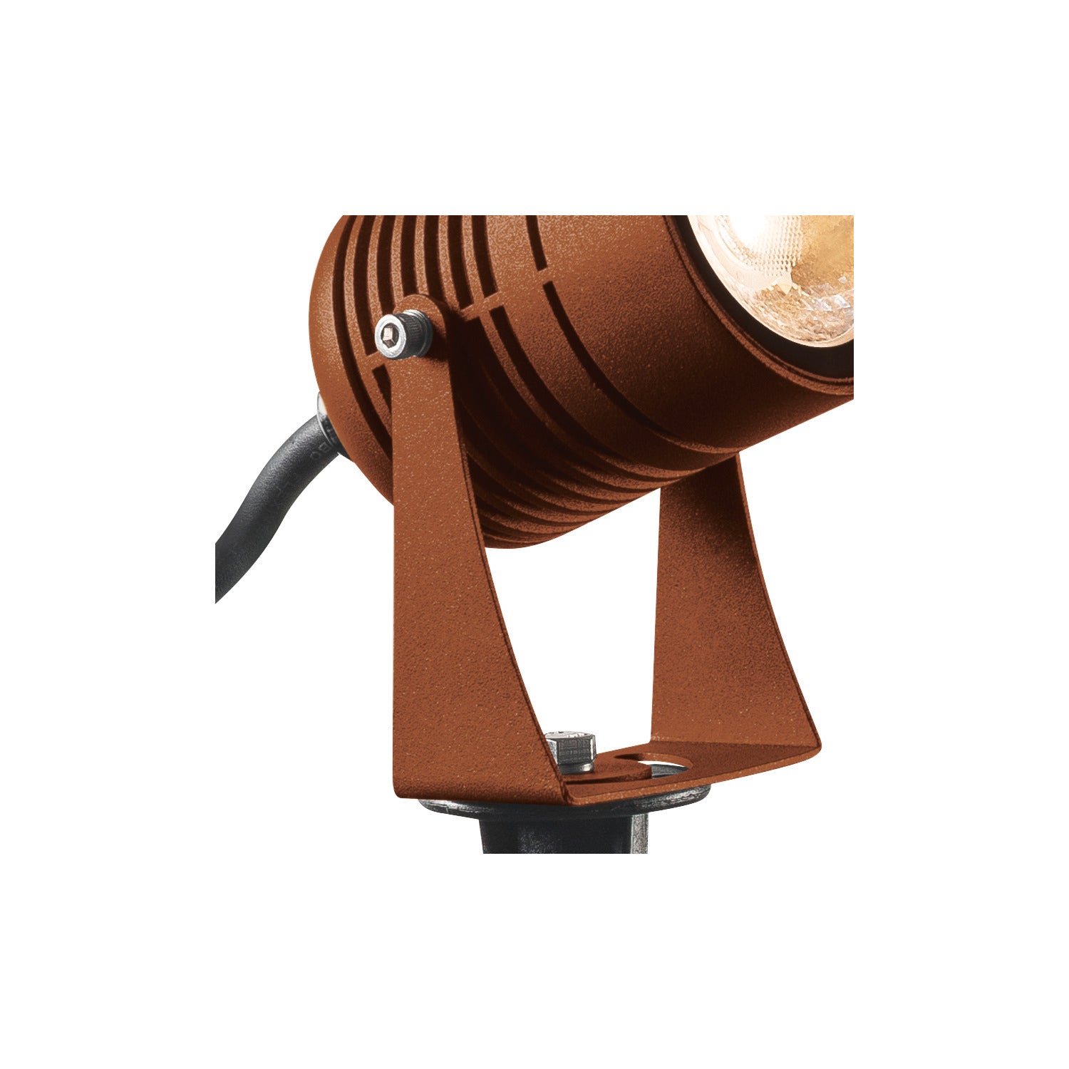 LED SP - NAUTILUS SPIKE, luminária de estaca LED Outdoor, cor de ferrugem, IP55, 3000 K, 40º
