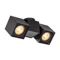 ALTRA DICE CW, luminária para montagem na parede e no teto, double, QPAR51, preto