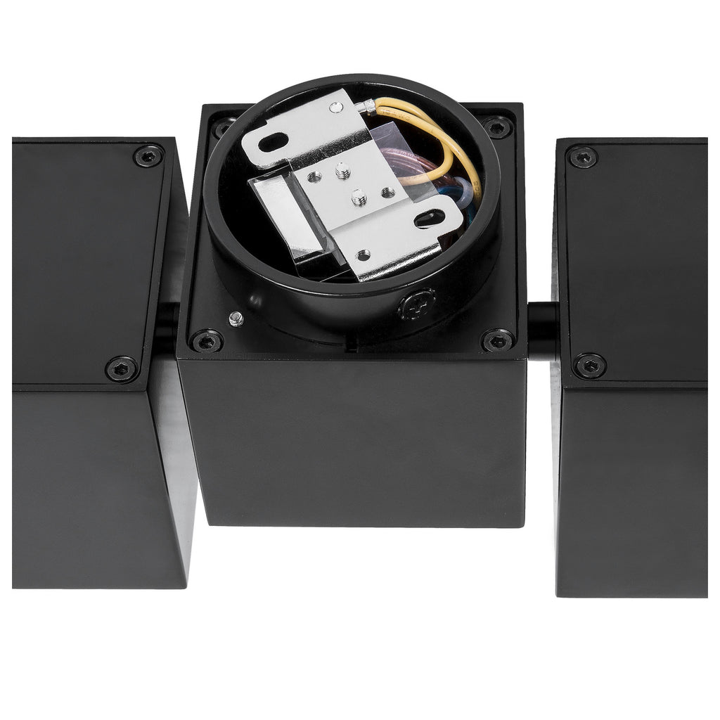 ALTRA DICE CW, luminária para montagem na parede e no teto, double, QPAR51, preto