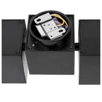 ALTRA DICE CW, luminária para montagem na parede e no teto, double, QPAR51, preto