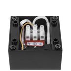 ALTRA DICE CL, luminária para montagem na parede e no teto, QPAR51, preto