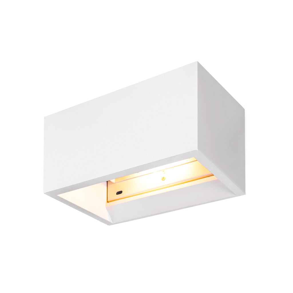 PLASTRA QT-DE12 WL, luminária de parede para interiores, branco