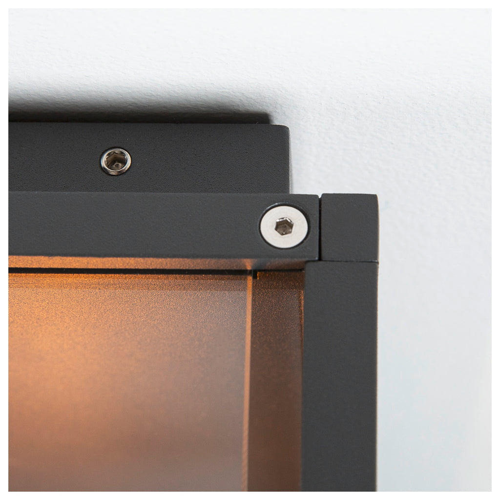 QUADRULO WL, E27 Luminária saliente de parede para o exterior antracite