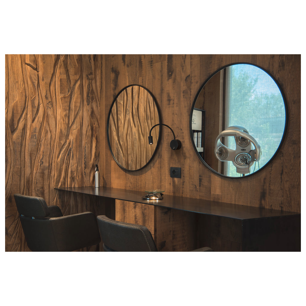 DIO FLEX PLATE LED, luminária de montagem na parede LED Indoor, preto, 3000 K