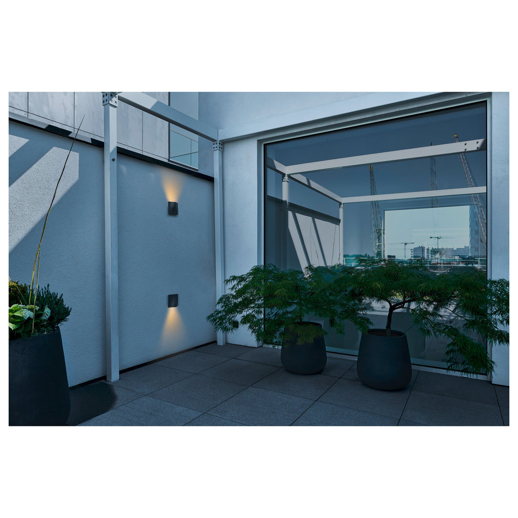 VILUA S WL Luminária de parede para exteriores antracite 3000 K IP54 100° 405 lm