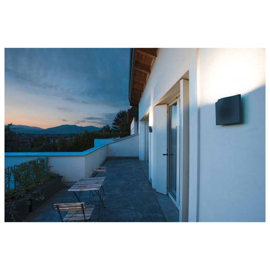 VILUA L WL Luminária de parede para exteriores antracite 3000 K IP54 100° 810 lm