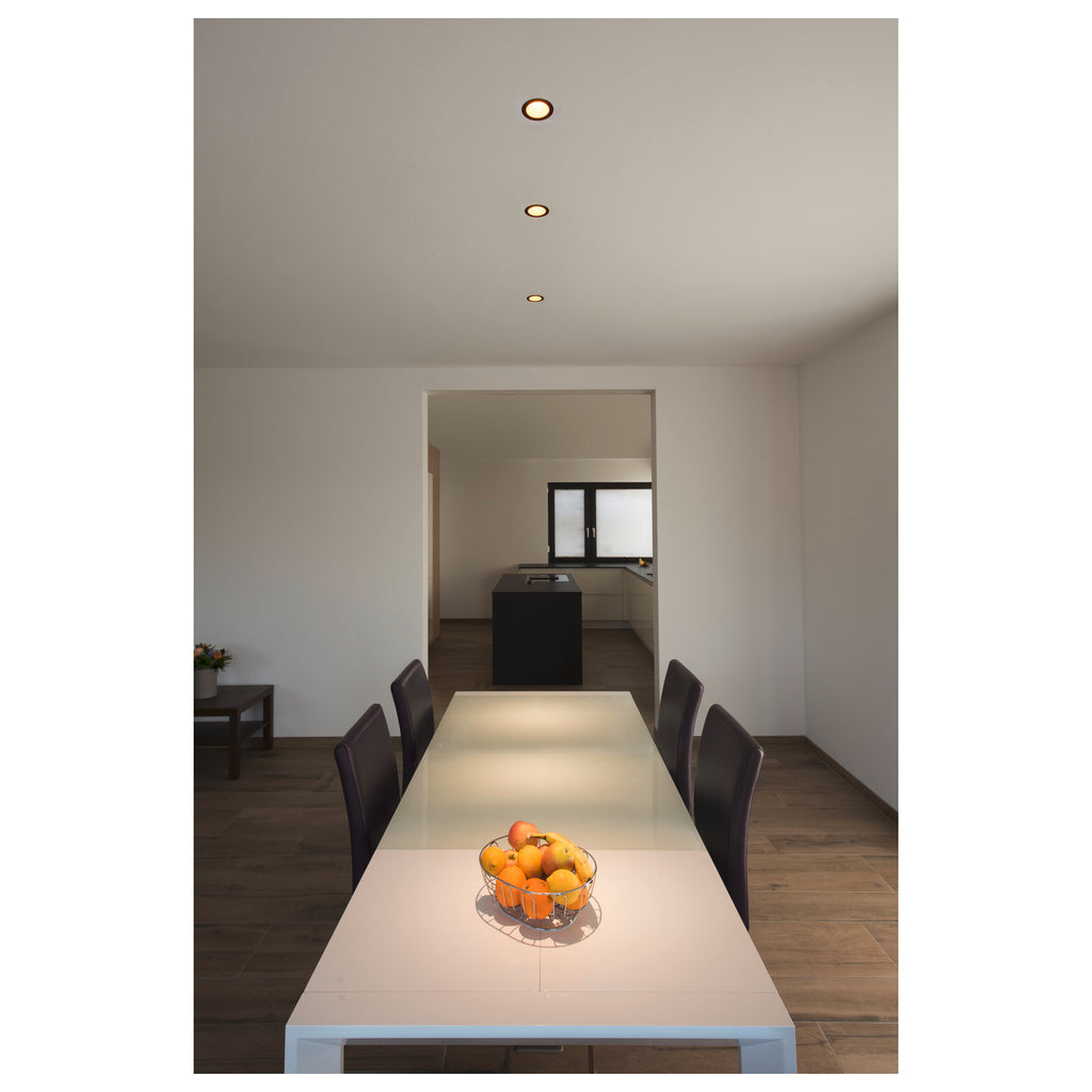 Luminária embutir no teto para interiores HORN MAGNA LED preto/dourado 3000 K 25°