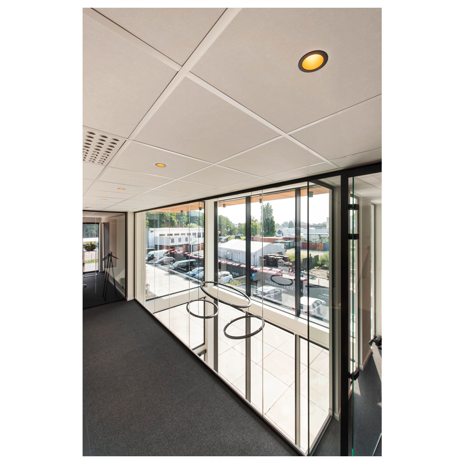 Luminária embutir no teto para interiores HORN MAGNA LED preto/dourado 3000 K 25°