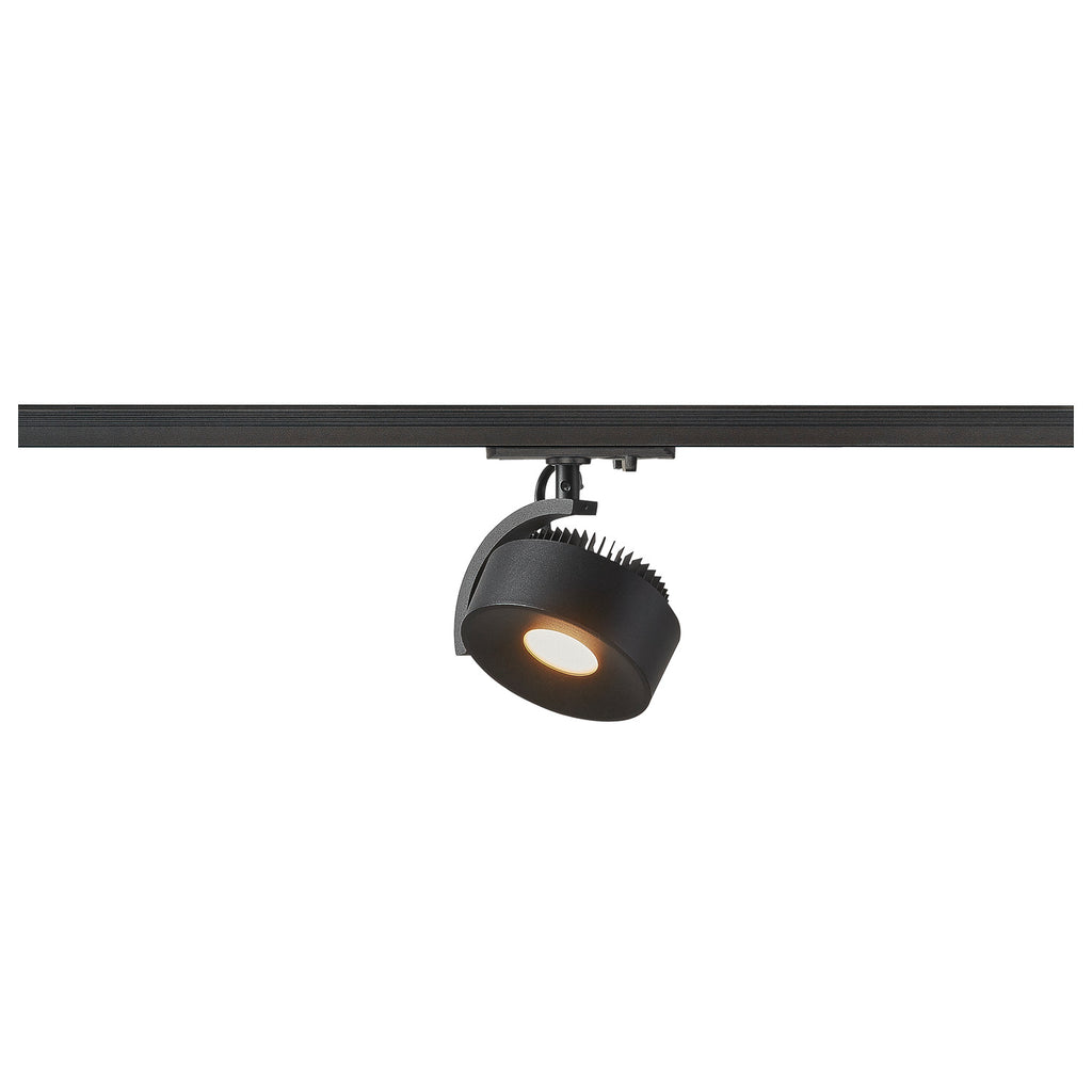 1 ~KALU TRACK, INDOOR LED Sistema de luminária de 1 fase, preto, 3000 K, incl. adaptador de 1 fase