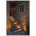 DOWNUNDER OUT, round WL Outdoor LED, Luminária de parede embutido, antracite, 3000 K