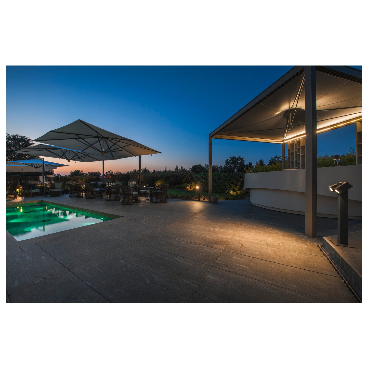 THEO PATHLIGHT, double QPAR51, Luminária de apoio Outdoor, antracite