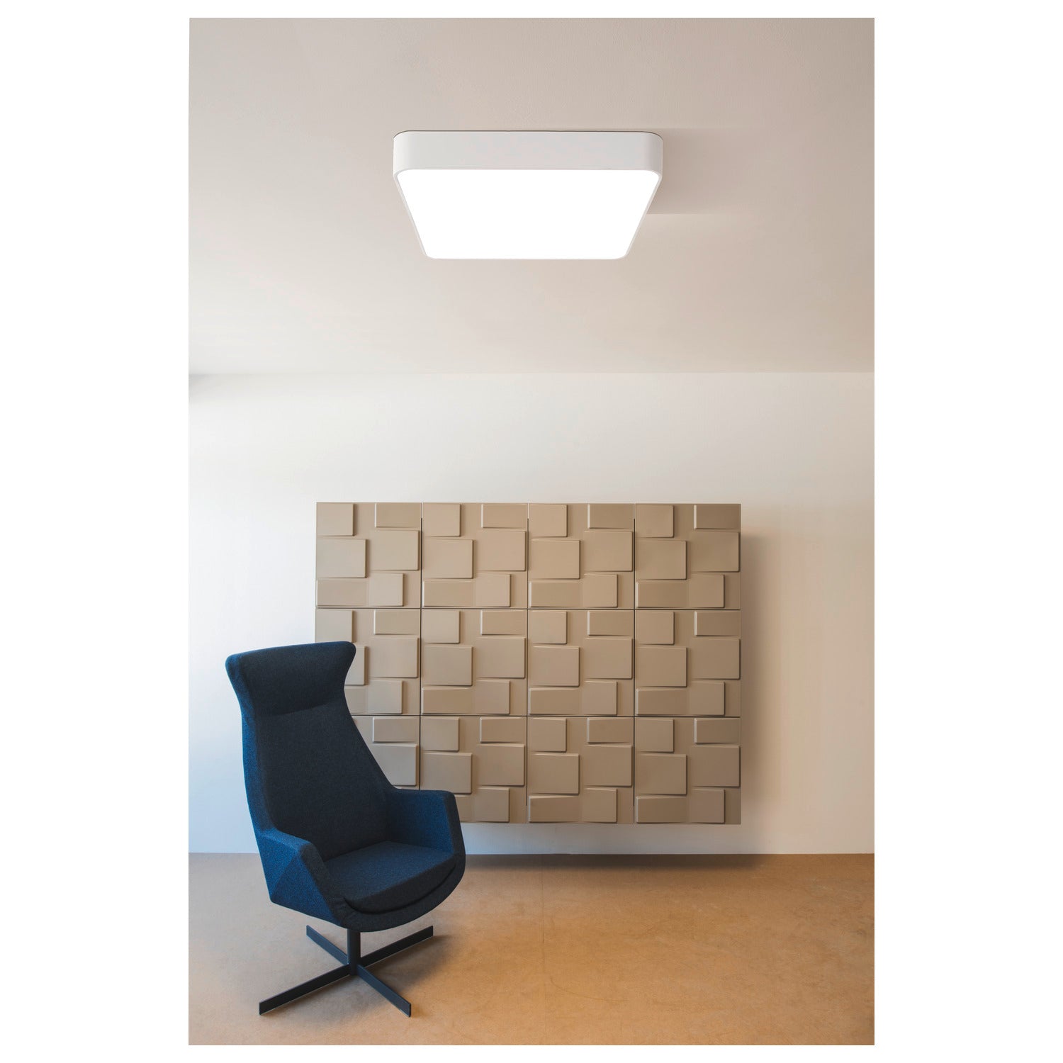 MEDO 60 SQUARE DALI, luminária de montagem à superfície no teto LED Indoor, branco, 3000 K