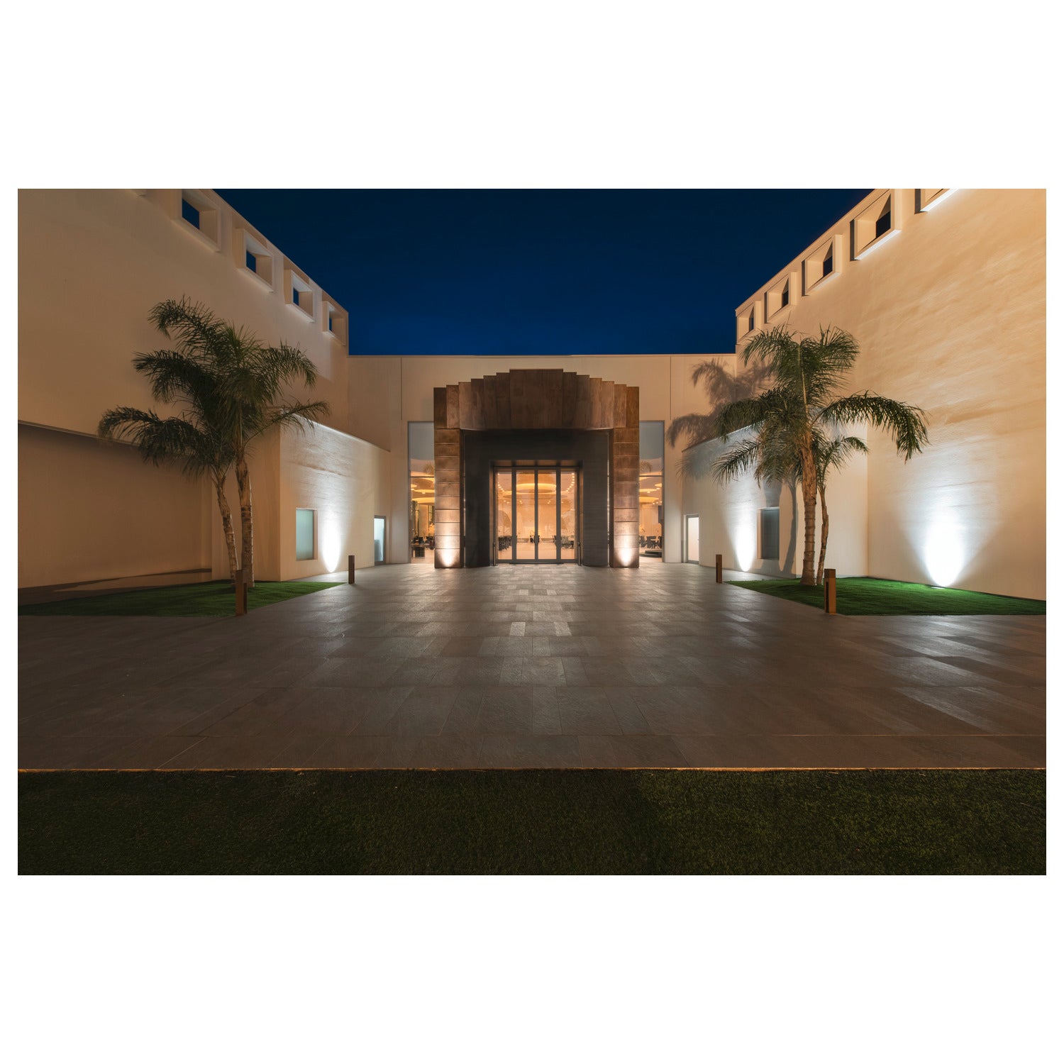 Difusor de grelha para luminárias de montagem de embutir LED Outdoor DASAR® 270, com radiação simétrica