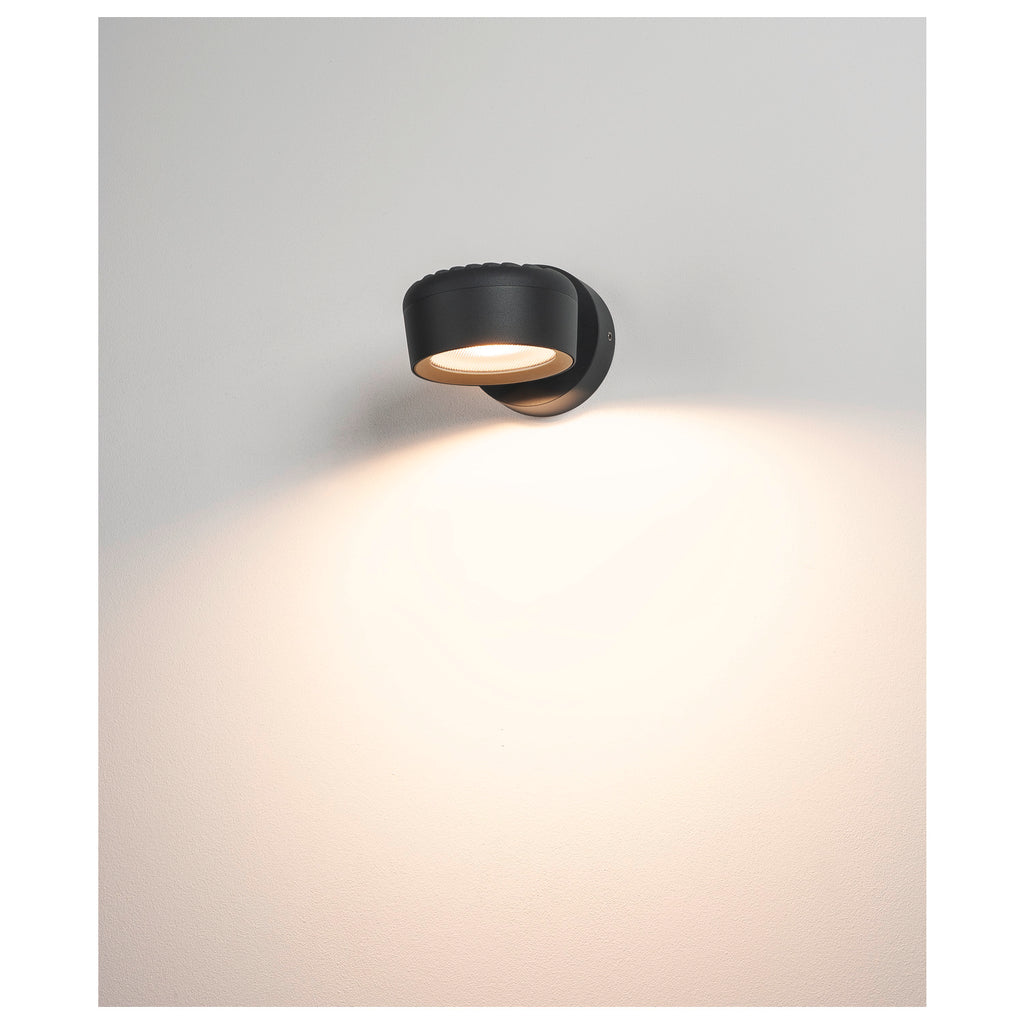 ESKINA, Luminária de embutir na parede e no teto Outdoor, antracite, 3000/4000 K, IP65, luz regulável