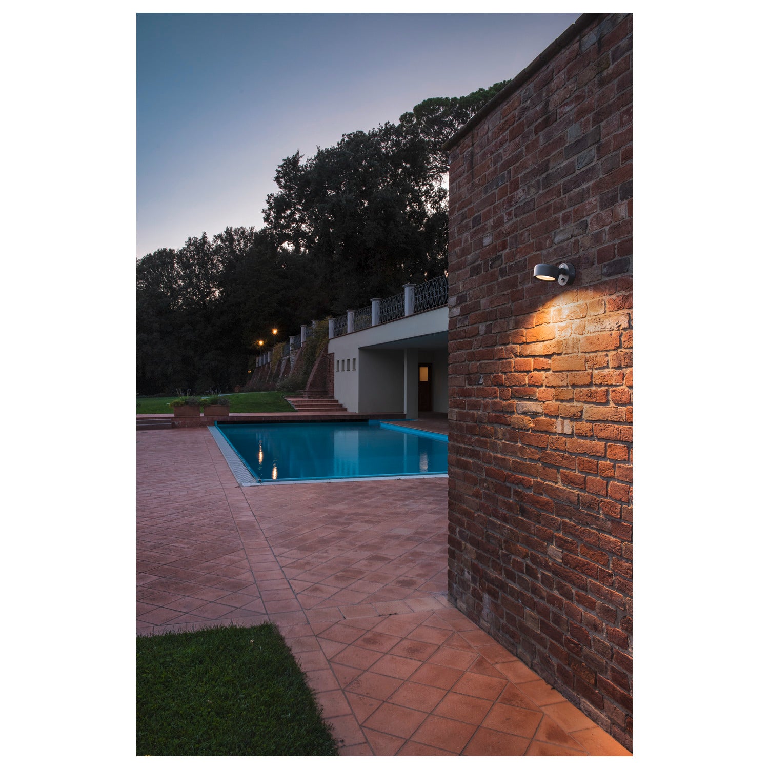 ESKINA SENSOR, luminária de embutir na parede e no teto Outdoor, antracite, 3000/4000 K, IP54