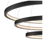 ONE TRIPLE DALI luminária suspensa LED de interior, preto, 3000/4000 K