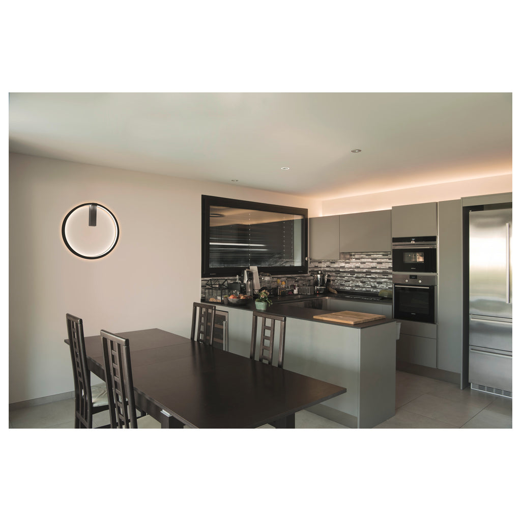 ONE 60 DALI, luminária saliente para a parede interior LED, preto, 3000/4000 K